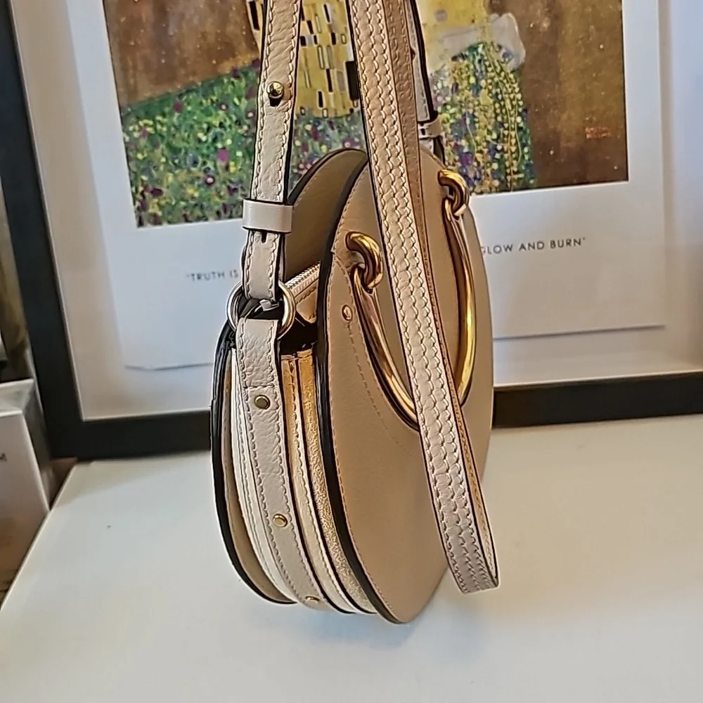 CHLOÉ Pixie Round Leather Crossbody Bag AUTHENTIC - Picture 11 of 16